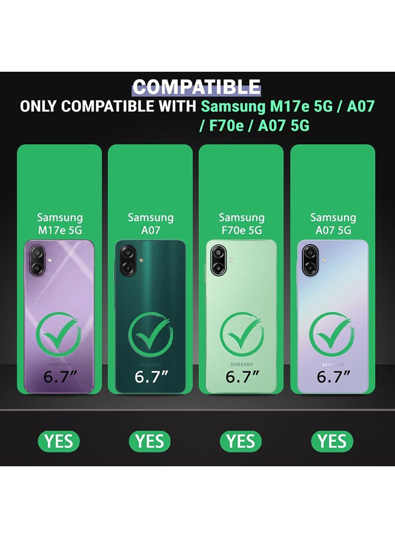 Case Up Clear Case for Samsung Galaxy A07/A07 5G/ F70e/ M17e 5G Shock-Absorption TPU Cell Phone Cover with Reinforced Corners, Soft Flexible & Crystal Clear Protective Bumper Case - Image 2