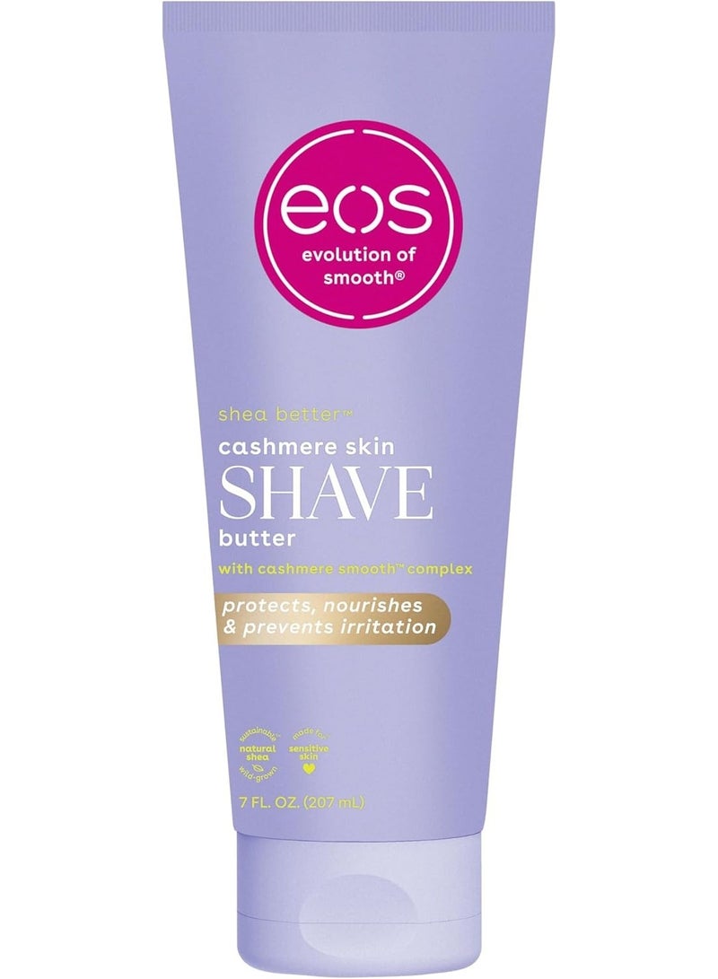 eos Cashmere Skin Collection Shave Butter- Vanilla Cashmere Scented, Non-Foaming Shave Cream, 7 fl oz - Image 1