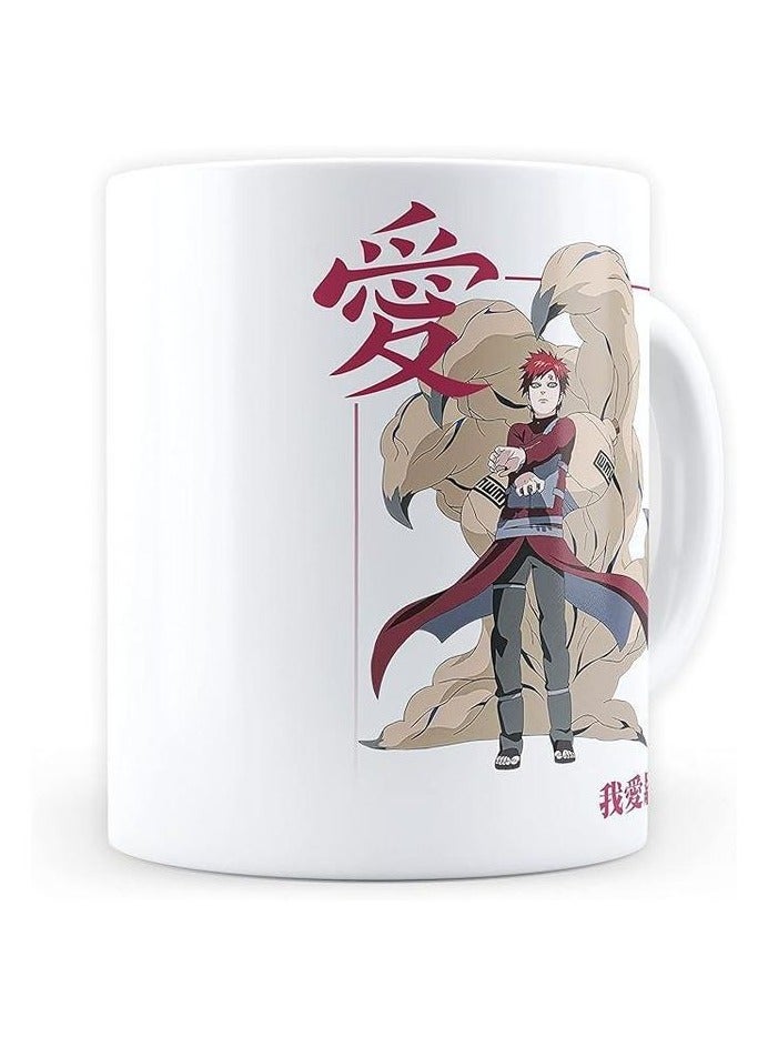 Gifticious Anime Design Ceramic Coffee Mug - Best Gift for Anime Fans/Anime Fandom/to Your Loved Ones (Naruto - Gaara of The Hidden Sand) from -Souq Masr Exclusive. .