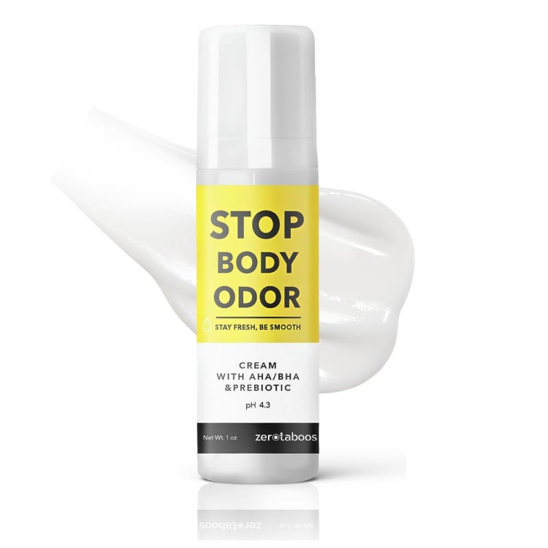 AHA BHA Brightening Deodorant Cream with Prebiotics Aluminumfree BakingSodaFree FragranceFree