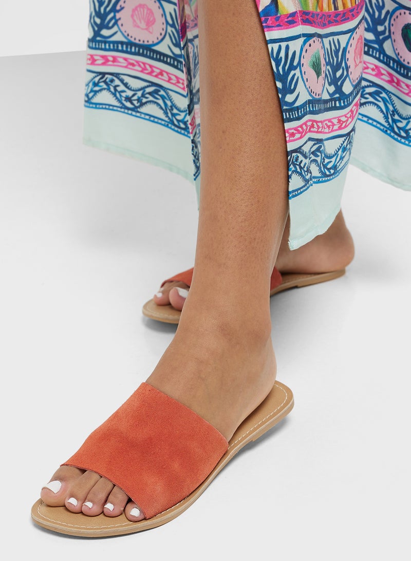 LEATHER COLLECTION Essential Flat Sandal - Image 5