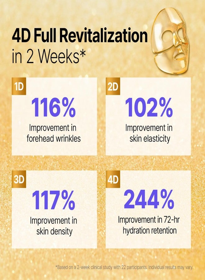 SUNGBOON EDITOR Silk Peptide EGF Intensive Gold Overnight Mask, Hydrating Mask for Glass Skin,31 Multi Peptide(Copper Peptides)+24K Gold&Collagen, Korean Skincare, 4ea | Valentines Day Gifts for Woman - Image 5