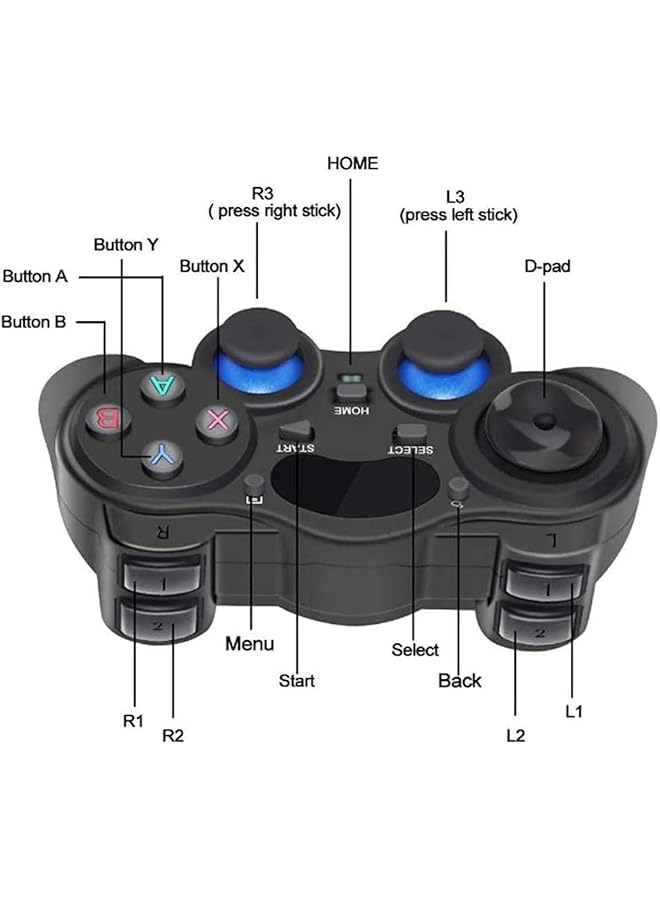 X spring Controller Gamepad For Pc Usb Wireless Gaming Controller Gamepad Wireless Controller Game Controller For Pc/Laptop Computer(Windows Xp/7/8/10) And Ps3 And Android And Steam - Image 3