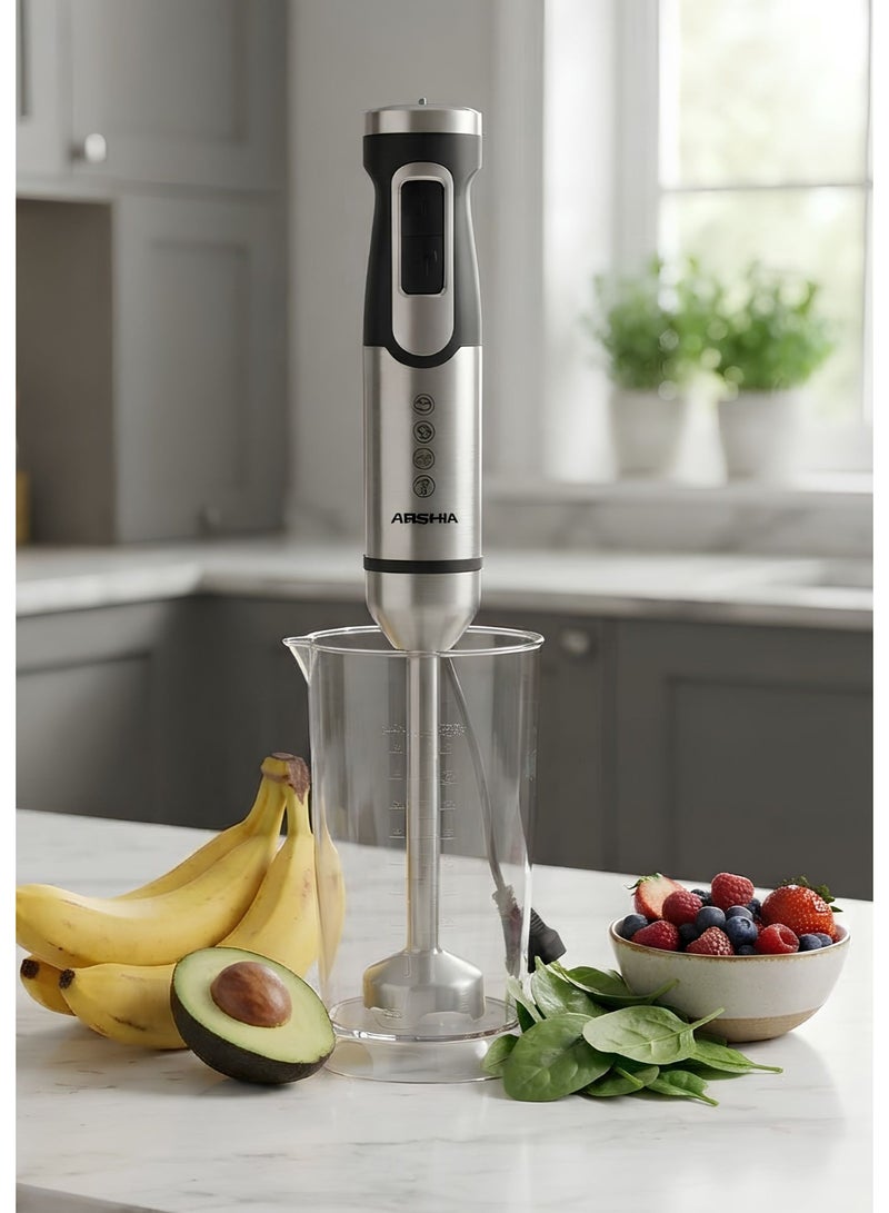 ARSHIA 2-in-1 Hand Blender with 4 Blades – 1200W – Model 2411-616 - Image 2