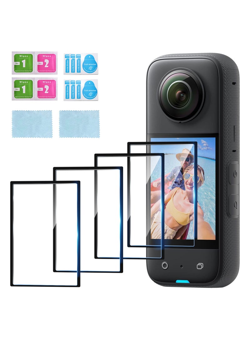 KASTWAVE Insta360 X3 Curved Screen Protector, Flexible TPU Curved Film (4-Pack) - Image 1