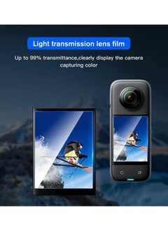 KASTWAVE Insta360 X3 Curved Screen Protector, Flexible TPU Curved Film (4-Pack)  - Image 3
