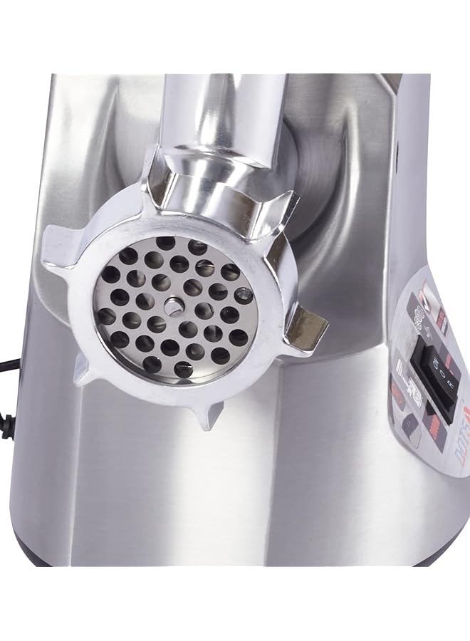DOTS Meat Grinder On Off And Reverse Function Stainless Steel Tray 800 W Max 2000W Mg 198 Silver - Image 3