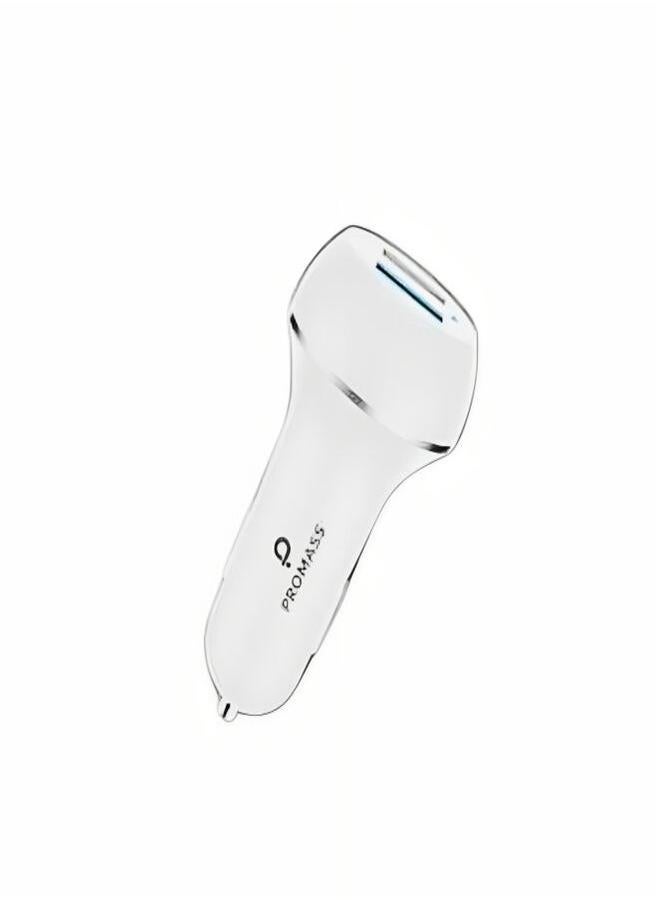 بروماس شاحن سريع بمنفذ USB مزدوج باللون الأبيض - Image 2