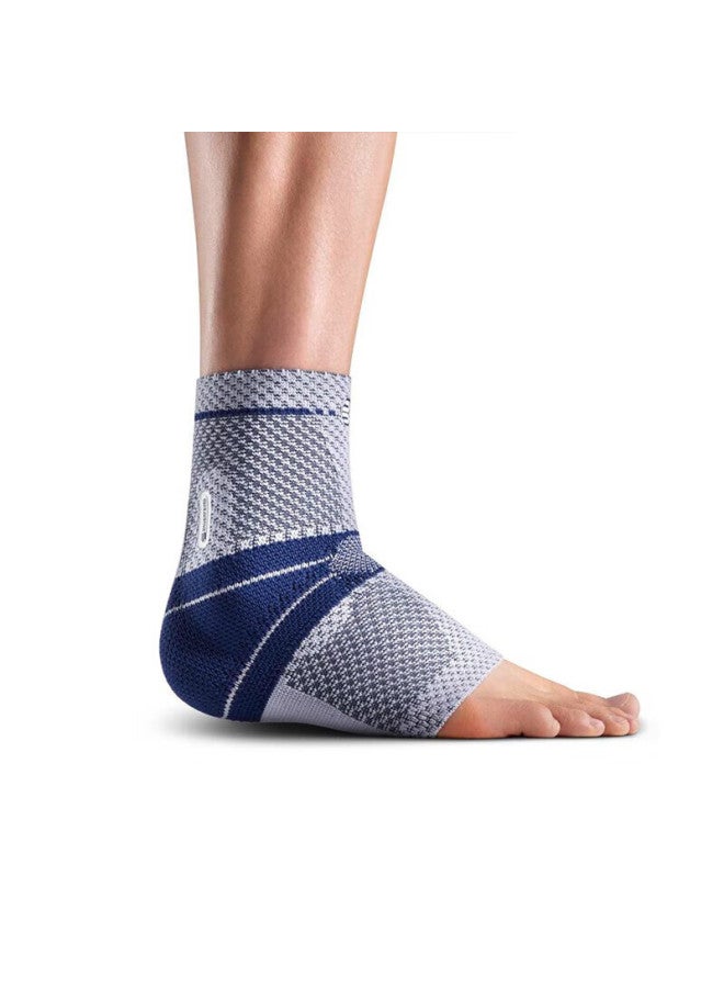 Bauerfeind Ankle Support Malleotrain German Original, Pressure-reducing Massage, Silver Titanium Gray Left Foot, Size 5, Single Piece - Image 1