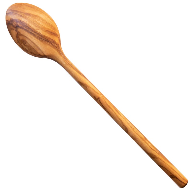 Thirteen Chefs 12 Inch Olive Wood Cooking Spoon, Natural and Organic Olivewood for Pasta, Mixing - Quality Handmade Wooden Kitchen Gift - Image 4