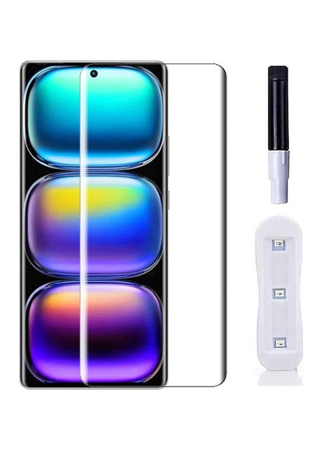 UV Liquid Glue Full Coverage Tempered Glass Screen Protector For Infinix Hot 50 Pro Plus - Clear