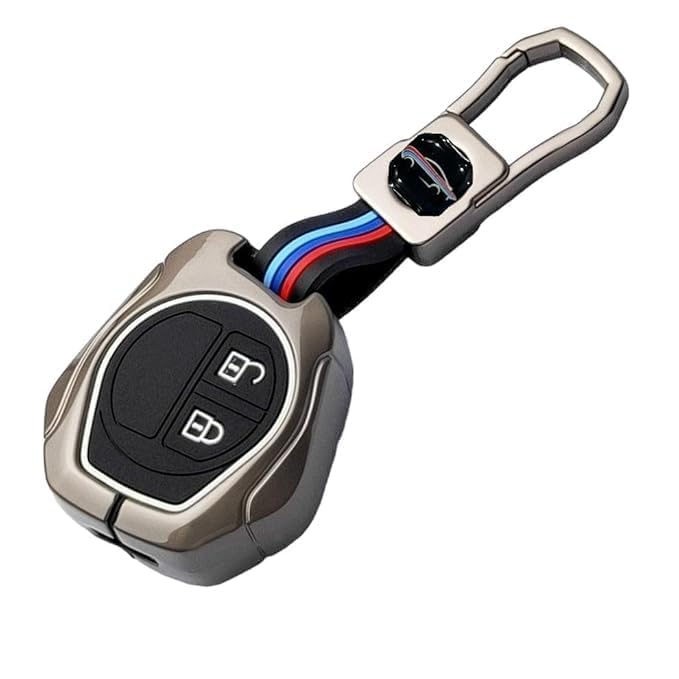 Shopsidex Key Cover Maruti metel Premium Metal Key Cover Compitable for Suzuki Swift | Ertiga | Wagonr | Celerio | Swift Dzire | Alto | Fronx | Breza | S Presso | Ignis 2 Button Remote Key - Image 2
