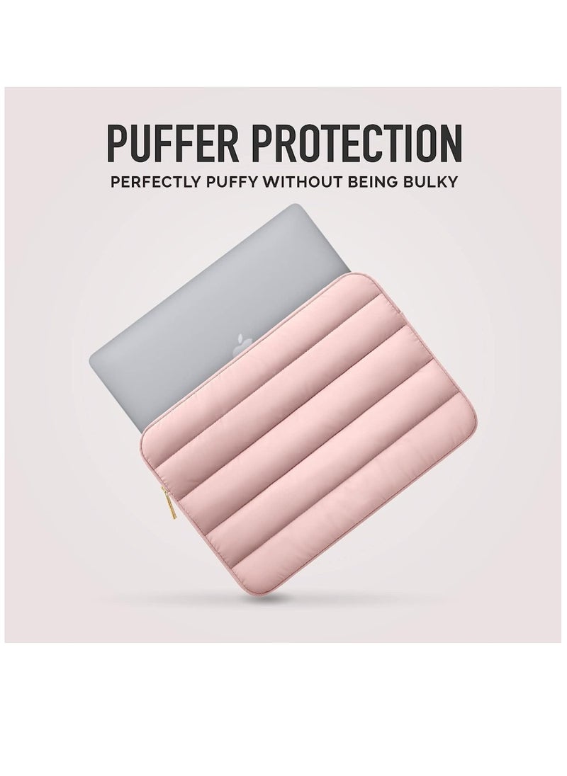 R&B Pink Cute Tablet Sleeve For Women Carrying Universal Case Cover For All Apple iPad Pro 12.9/11/10.9/10.5/10.2/9.7/2/3/4/ Ipad Mini 6 / 12345 Pink  - Image 2