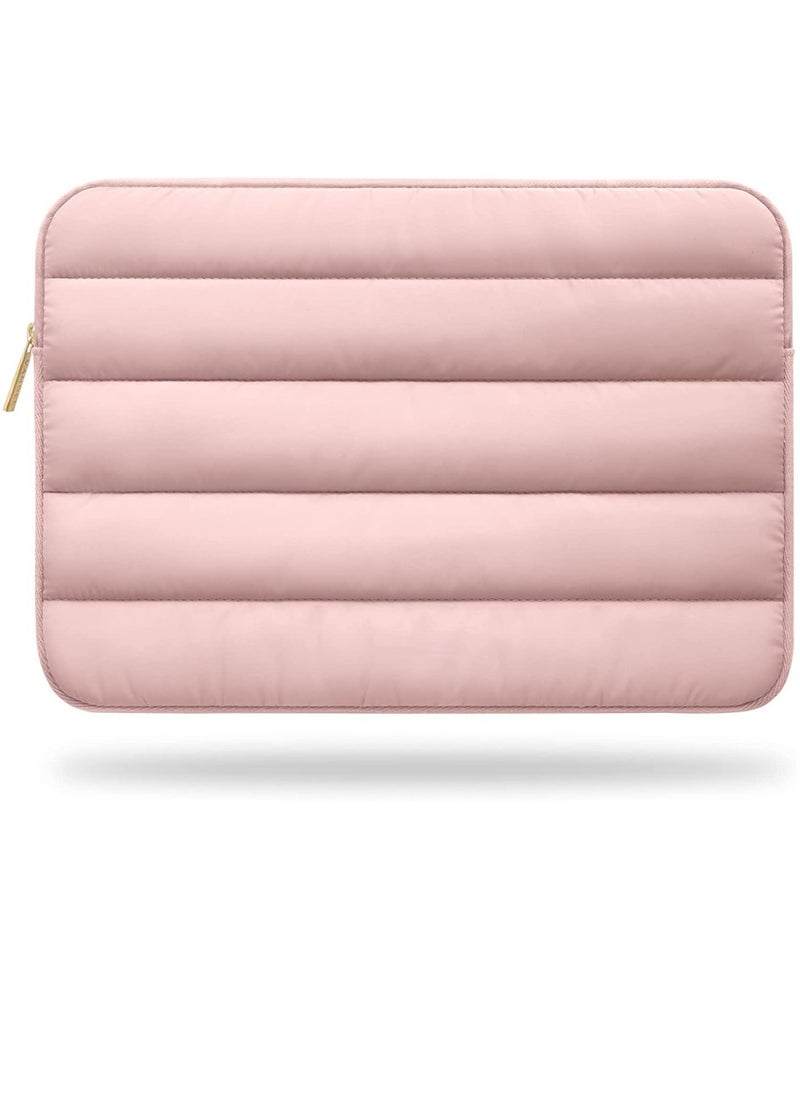 R&B Pink Cute Tablet Sleeve For Women Carrying Universal Case Cover For All Apple iPad Pro 12.9/11/10.9/10.5/10.2/9.7/2/3/4/ Ipad Mini 6 / 12345 Pink  - Image 1