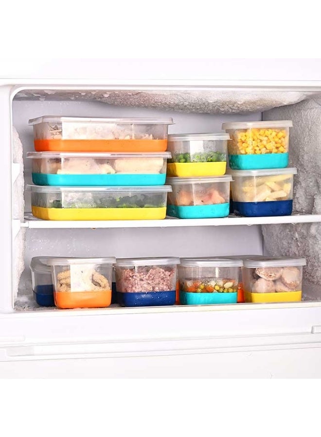 Happy Home 2-Piece 1000ML Push-Pop Silicone-Based Food Storage Container Set – Refrigerator & Deep Freezer Organizer – Versatile Kitchen Storage for Meals, Fruits, Vegetables, Meat, Beans, Snacks & Dry Foods – Practical, Flexible Design for Easy Access and Daily Organization - Image 2