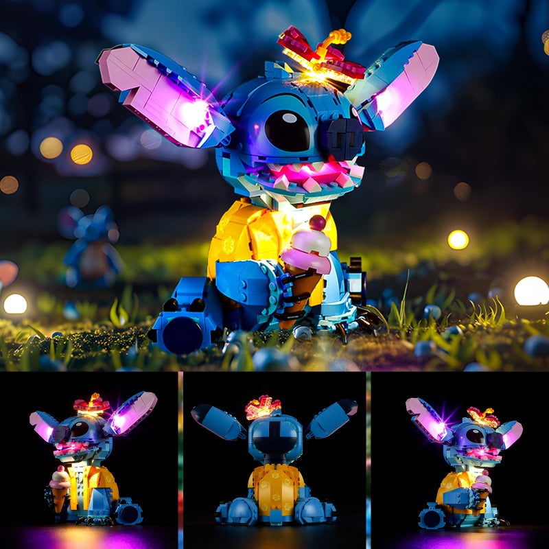 YEABRICKS LED Light for LEGO-43249 Disney Stitch Model Building Blocks (Lego Set Not Included) - Image 2