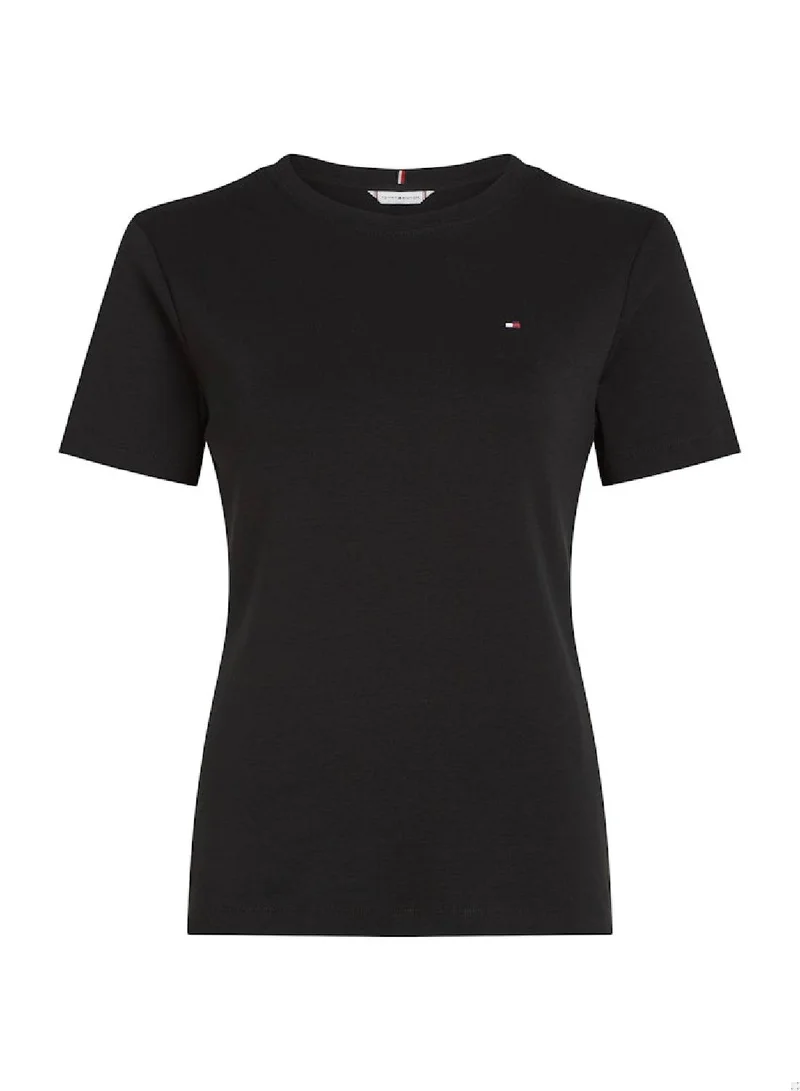 TOMMY HILFIGER Flag Embroidery Slim Fit T-Shirt