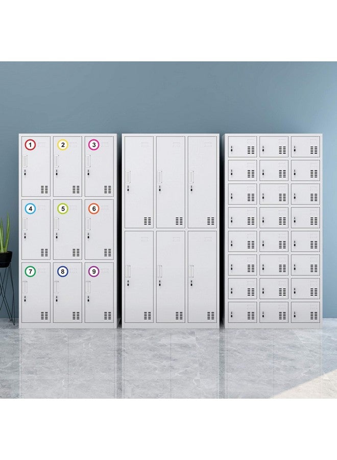 بارليم ملصقات أرقام دائرية مقاس 1 بوصة من 1 إلى 40 نقطة بولكا 520 قطعة ملصقات ملونة للمكتب والفصول الدراسية - Image 5
