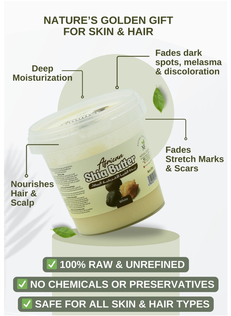 Natural Forever African Shea Butter White, 200gm  - Image 3