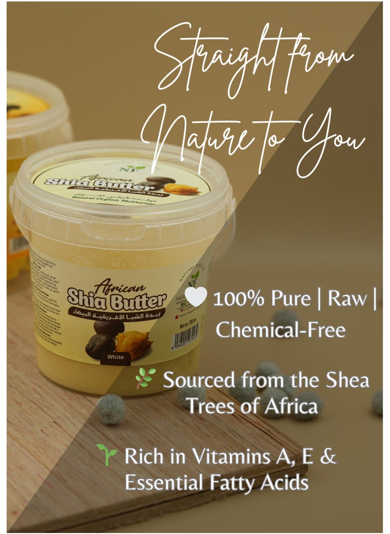 Natural Forever African Shea Butter White, 200gm  - Image 2