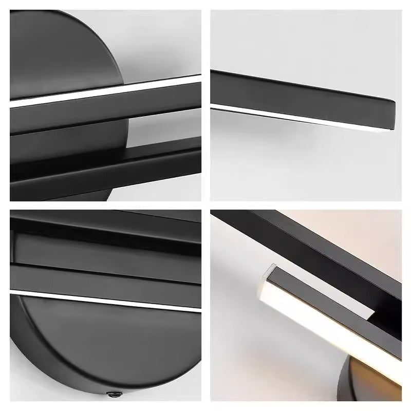 Led Wall Lamp: Black, Warm Ambient Glow - Energy-Efficient, Versatile Decorative Sconce Lighting for Indoor Living Rooms, Corridors and Commercial Spaces - Image 3
