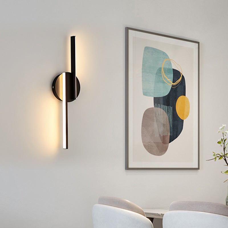 Led Wall Lamp: Black, Warm Ambient Glow - Energy-Efficient, Versatile Decorative Sconce Lighting for Indoor Living Rooms, Corridors and Commercial Spaces - Image 4