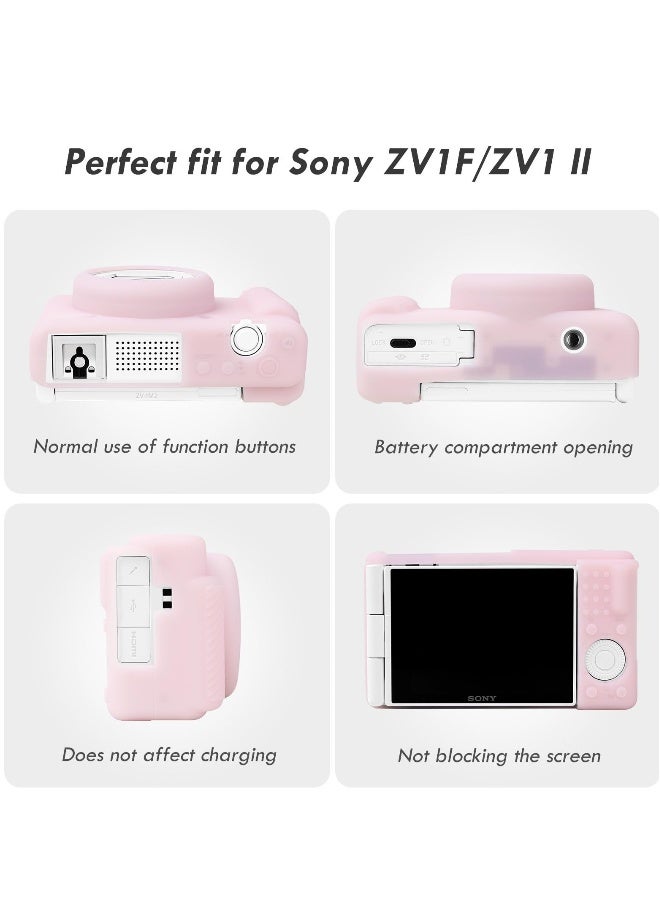 Soft Silicone Protective Case for Sony ZV-1F, ZV-1M2, ZV-1 Mark II Vlog Camera, Lightweight ZV1F Case, Durable Cover for Camera Protection  - Image 3