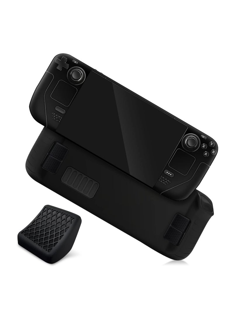 Back Button Enhancement Set for Steam Deck - Non-Slip Handle Grip Pads with Double-Sided Adhesive, 8-Piece Kit for Improved Gaming Experience.