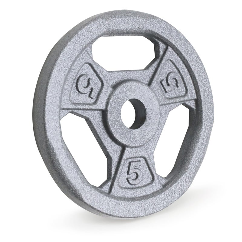 Marcy Cast Iron 5lb 1" Standard Grip Plate - B5G-5505 - Image 1