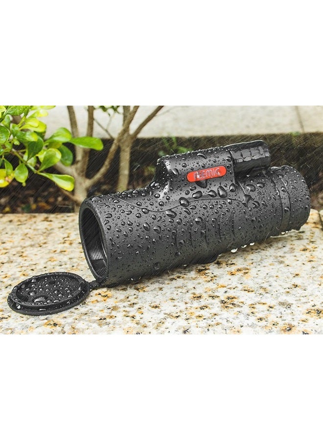 FEEMIC منظار أحادي عالي القوة 8x42، منظار مدمج محمول مقاوم للماء، مقاوم للضباب، مقاوم للصدمات مع حزام يد للبالغين والأطفال لمشاهدة الطيور، الصيد، التخييم، المشي، السفر، الحياة البرية، المناظر الطبيعية - Image 5