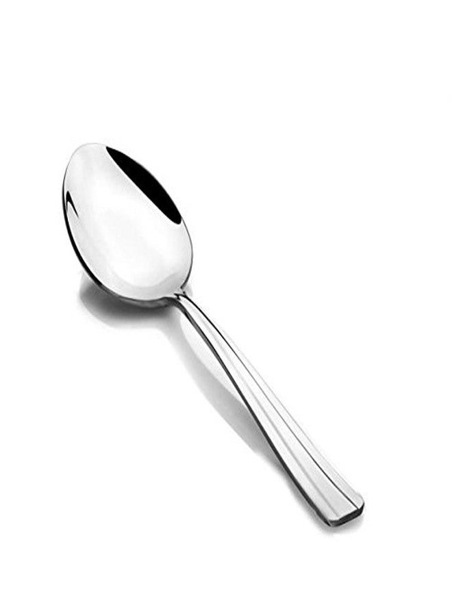 fnS Venice Stainless Steel Serving Spoon - Big Serving Spoon with Glossy Finish, Single Piece - Sleek Design, Ideal for Serving, Elegant Silver Color - Image 1