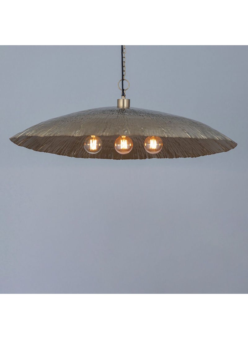 DANUBE HOME Grace Pendant Chandelier - Elegant Indoor Lighting - 95x95x25cm - Gold Iron Design - E27x3 Bulb - Perfect for Living Room & Dining Room - 1 Year Warranty 