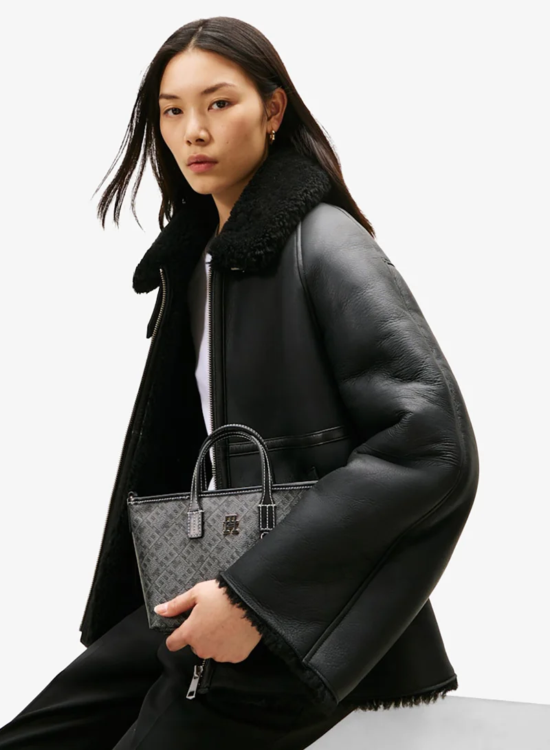 TOMMY HILFIGER  Monoplay Leather Nano Tote for Women | Best Price UAE