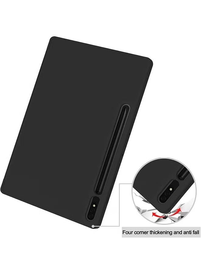 GENNEXT Flip Case Cover for Samsung Galaxy Tab S10 FE+/S10 FE Plus 2025 Released 13.1 Inch, Smart Cover Stand Hard Shell Auto Sleep/Wake UP with Pencil Holder for Galaxy Tab S10FE+ - Black - Image 2