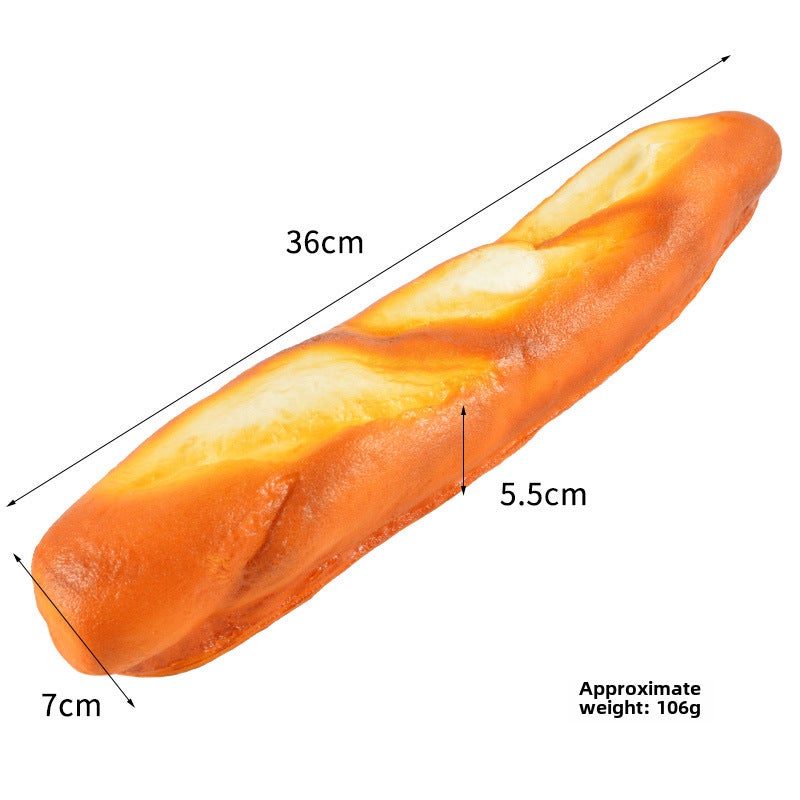 Realistic Caterpillar Bread Cake Model Long cut bread 