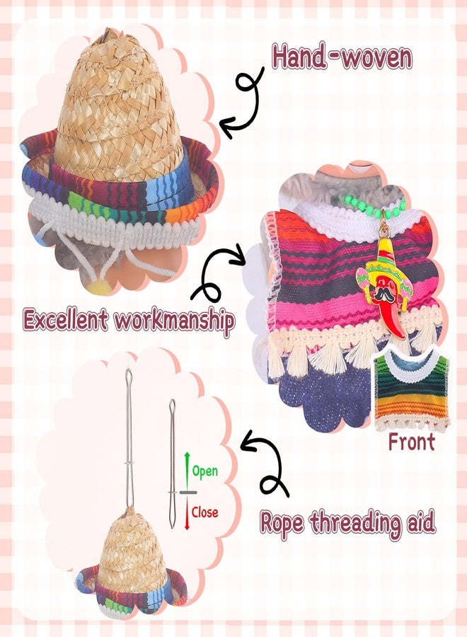 Jojedomo Used for Labubu Doll Outfit Clothes Designer Set,Compatible with Labubu Clothe Accessories for Doll (Mexican Clothing Set) - Image 3