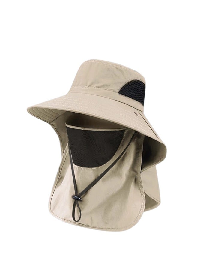 Outdoor sun shield face fisherman hat shade - Image 1
