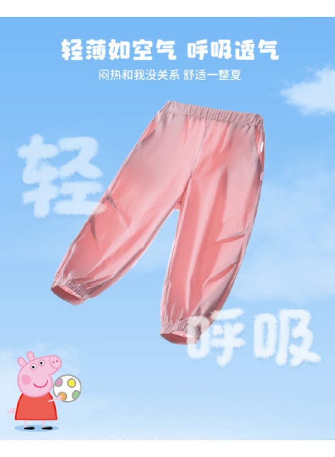 Peppa Pig summer Thin Elastic & Durable Kids' Jogger Pants - Soft & Breathable Baby Trousers - Image 1