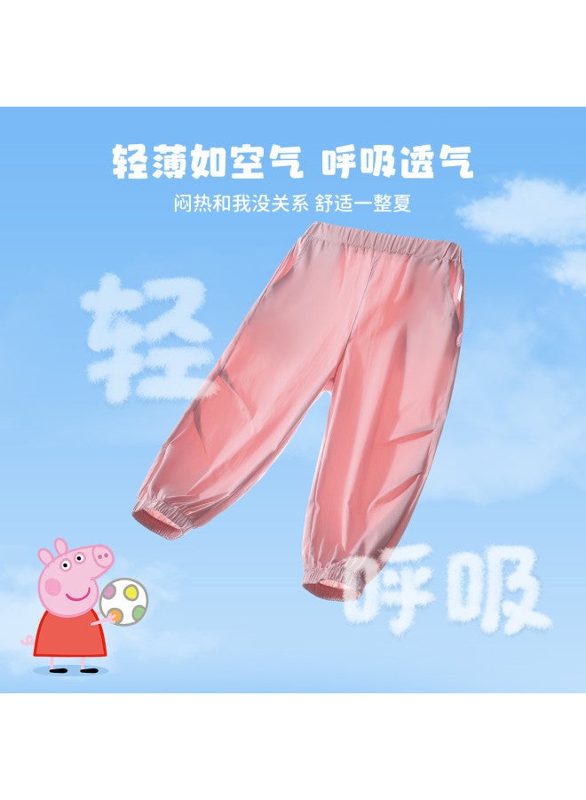 Peppa Pig summer Thin Elastic & Durable Kids' Jogger Pants - Soft & Breathable Baby Trousers - Image 2