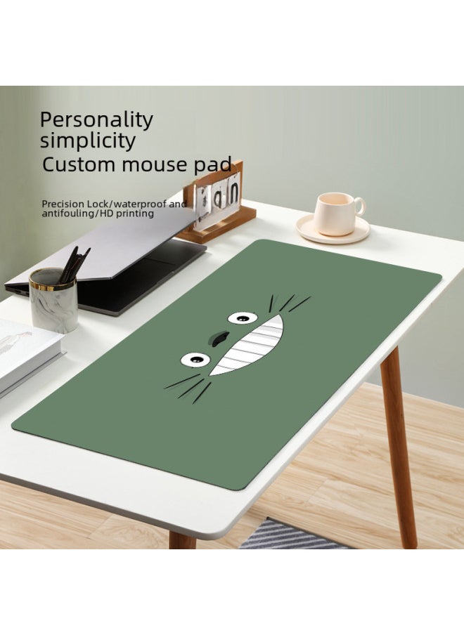 Generic - Totoro Mouse Pad Game Mat Large Computer Table Mat Lock Thickened Desk Mat Non-slip Keyboard Mat-Color:800*300*4mm-Pattern:Totoro 01 - Image 1
