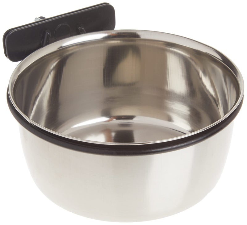 ProSelect Stainless Steel Coop Cups â€” Versatile Coop Cups for Pet and Animal Cages, 16-Ounce,silver