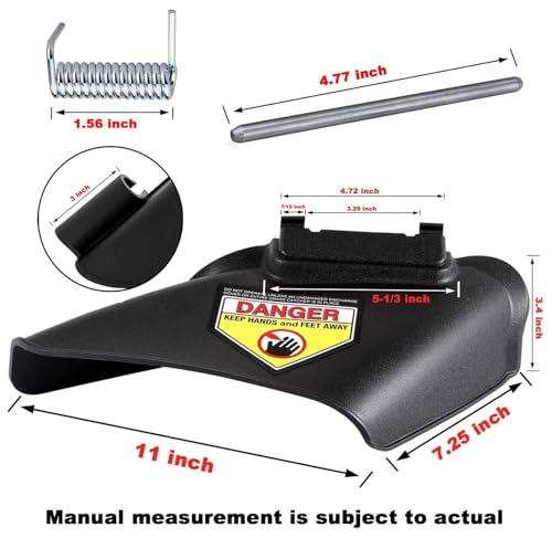 DECKMAN 731-07131 Lawn Mower Side Discharge Chute, Compatible with MTD, Cub Cad, Craftsman, Murray Hand-Pushed Lawn Mower, Also for Troy Bilt Mower TB110, TB130, TB200, TB230, TB240, etc, Replaces 731-7131 - Image 2