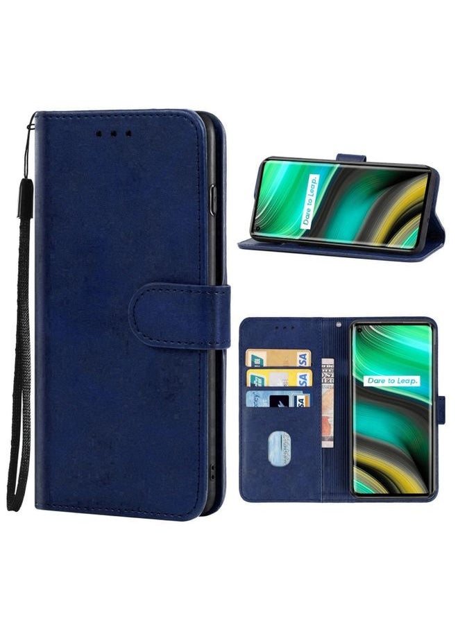HuHa Case Cover Leather Phone Case For Realme X7 Pro Ultra Blue 