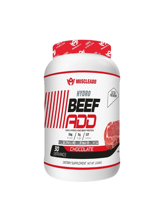 مسكليد هيدرو بيف 100٪ بروتين لحم بقري متحلل - 60 سيرف شوكولاتة - Image 1