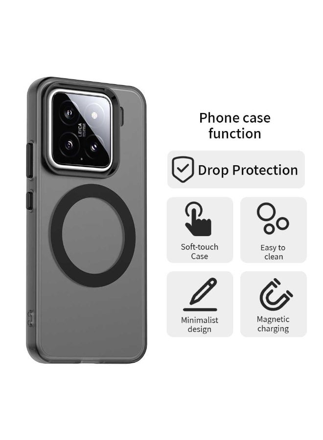 general Compatible with Xiaomi 15 Pro 5G Case Cover,  Supports Wireless Charging, Shockproof Magnetic Phone Case, Compatible with Xiaomi 15 Pro 5G Case - Image 4