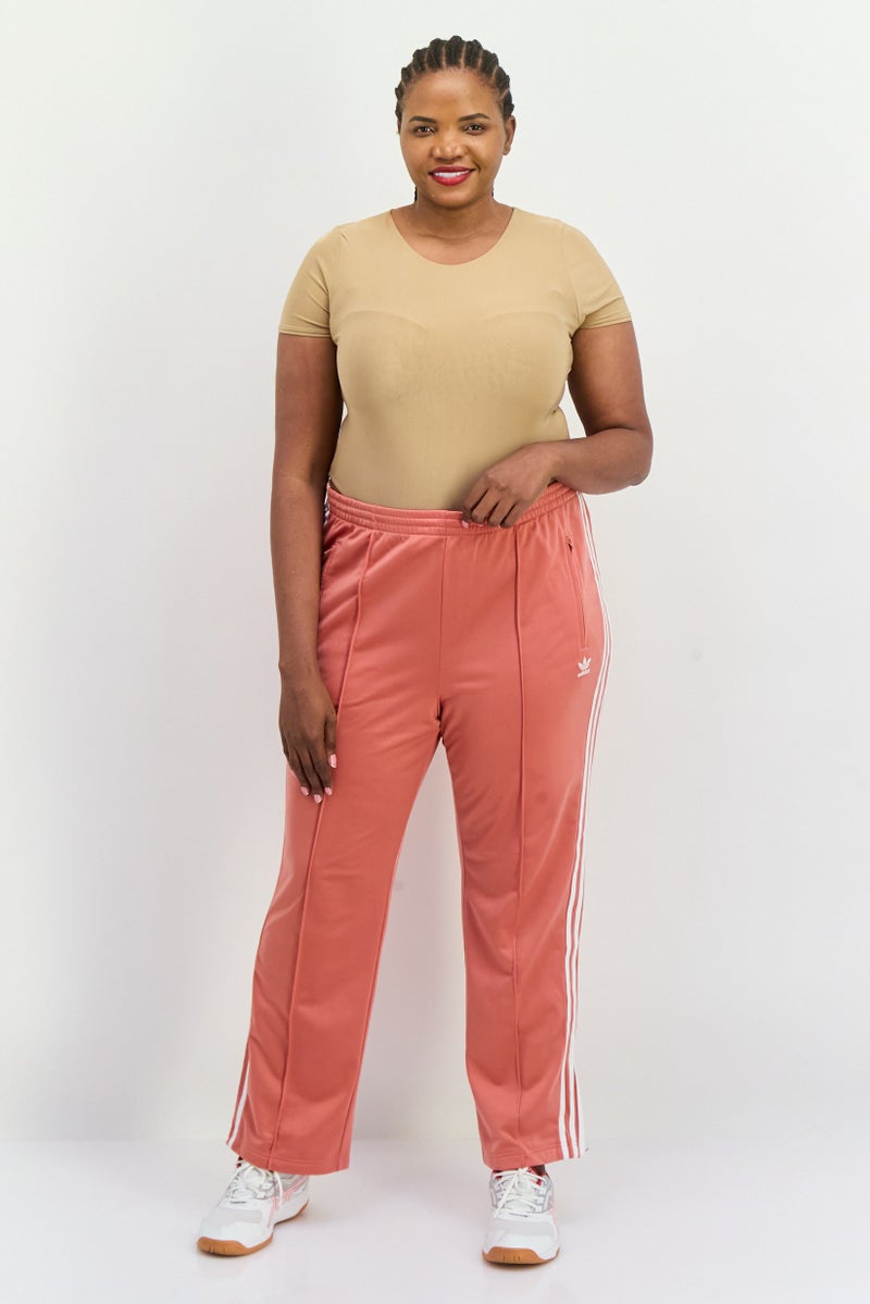 adidas Originals Women Plus Size Fit Outdoor Sweatpants, Rust  - Image 3