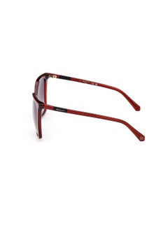 GANT Women's UV Protection Butterfly Shape Acetate Sunglasses GA809366B55 - Lens Size: 55 Mm - Shiny Red  - Image 4