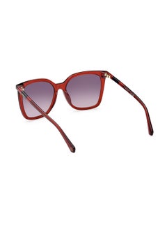 GANT Women's UV Protection Butterfly Shape Acetate Sunglasses GA809366B55 - Lens Size: 55 Mm - Shiny Red  - Image 5