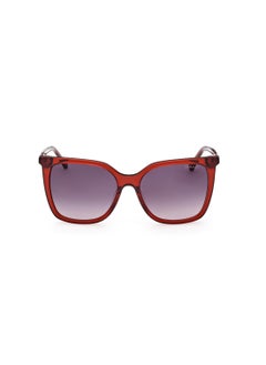GANT Women's UV Protection Butterfly Shape Acetate Sunglasses GA809366B55 - Lens Size: 55 Mm - Shiny Red  - Image 2