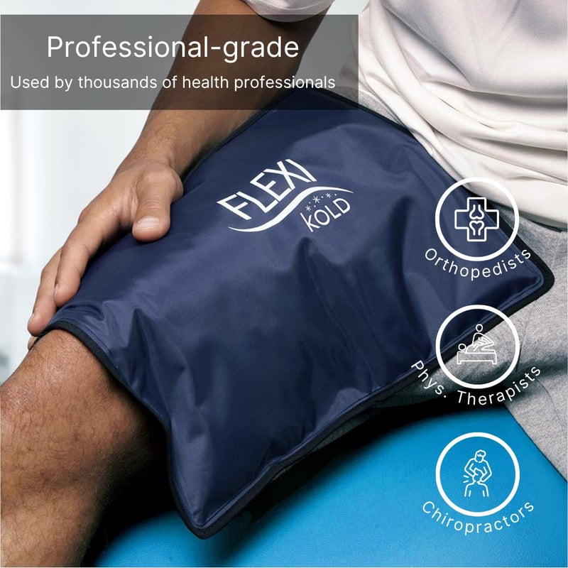 NatraCure 2 FlexiKold Gel Ice Packs (Standard Large: 10.5" x 14.5") - Reusable Cold Pack for Injuries, for Back Pain Relief, Migraine Relief Pad, After Surgery, Postpartum, Headache, Shoulder - 6300-COLD 2PK - Image 5
